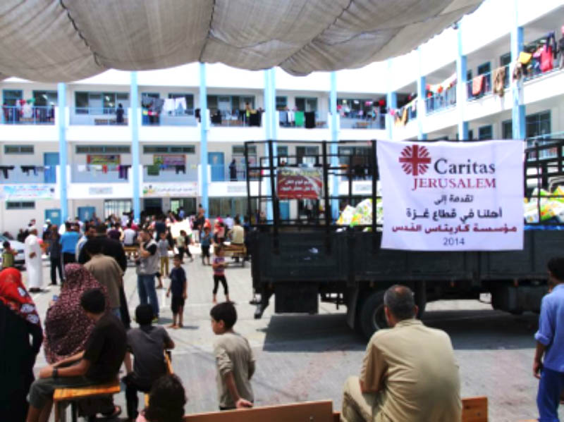 emergenza gaza interventi caritas