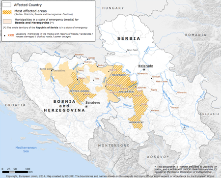 Alluvione serbia bosnia